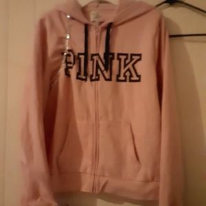 New Pink Victoria's Secret Hoodie Size LW